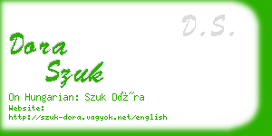 dora szuk business card